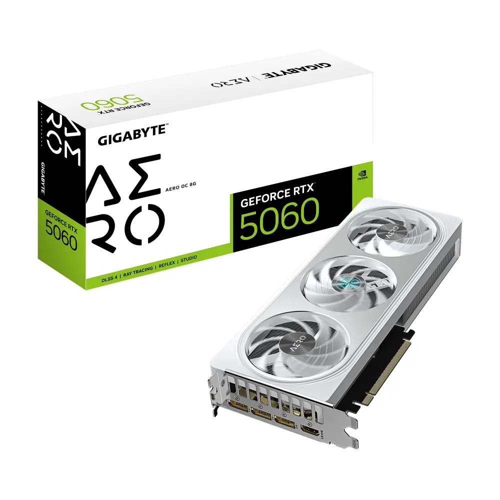 Видео карта Gigabyte GeForce RTX 5060 AERO OC 8GB GDDR7