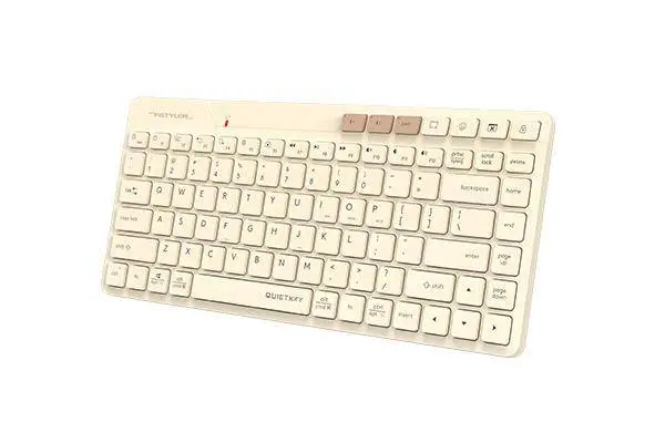 A4tech FBK26C AS Cafe Latte Fstyler безжичнa мини тиха клавиатура, Multi-mode, кирилизирана