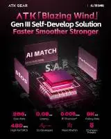 Геймърска механична клавиатура ATK RS6 Ultra - 8K, TTC RGB Magneto [Linear] - Sakura Warrior