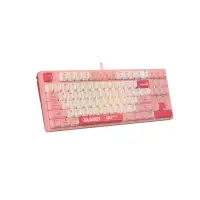 Геймърска механична  клавиатура Bloody Energy Pink S87 BLMS TKL RGB Backlit red switch , USB