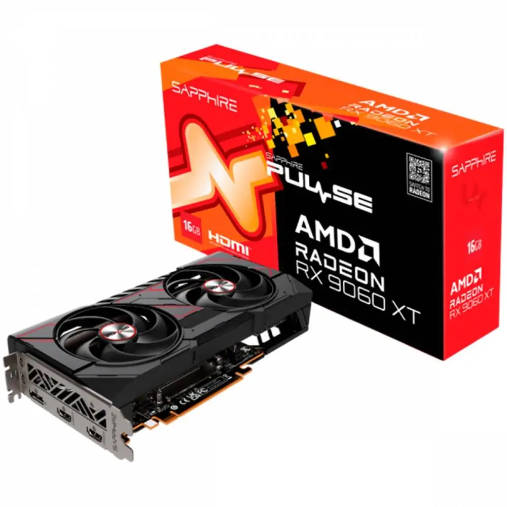 Видео карта Sapphire PULSE RX 9060 XT OC 16 GB - 11350-03-20G