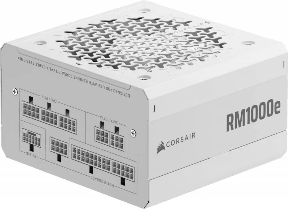 Захранване Corsair RMe Series 2025 RM1000e White 1000W ATX 3.1, PCIe 5.1 - CP-9020294-EU