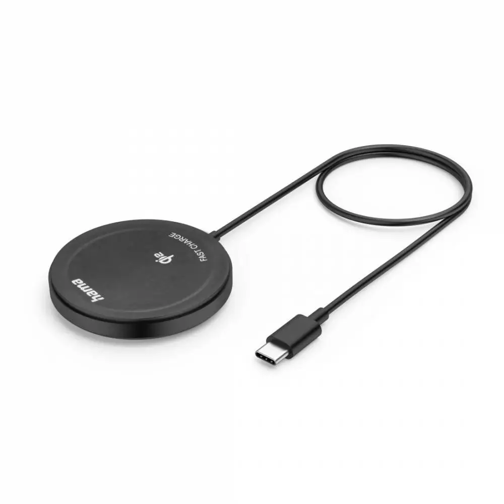 HAMA Безжично зарядно устройство Qi2, 15 W, черно, за Apple