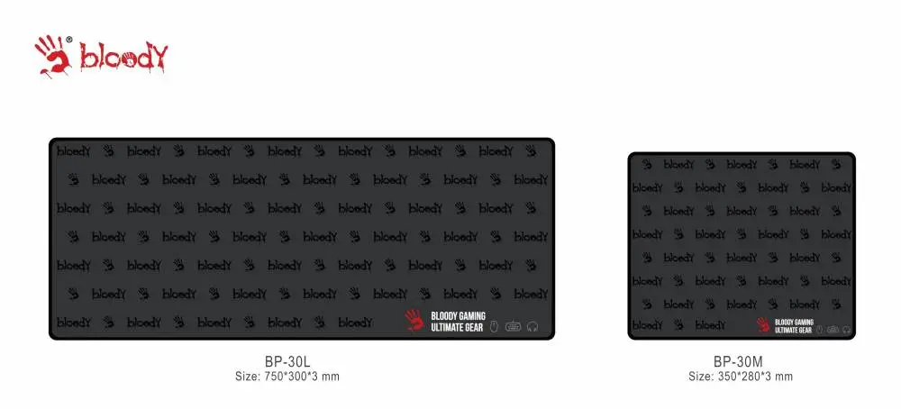 Геймърски пад за мишка Bloody BP-30L, XL размер, 750 x 300 x 3mm