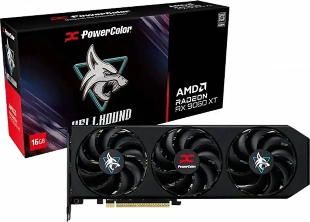 Видео карта PowerColor Radeon RX 9060 XT Hellhound OC 16GB GDDR6