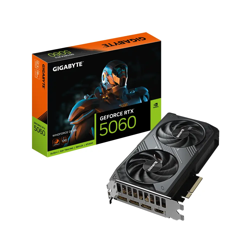 Видео карта Gigabyte GeForce RTX 5060 WINDFORCE OC 8GB GDDR7