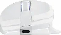 Геймърска безжична мишка PowerColor ALPHYN AM10 - White