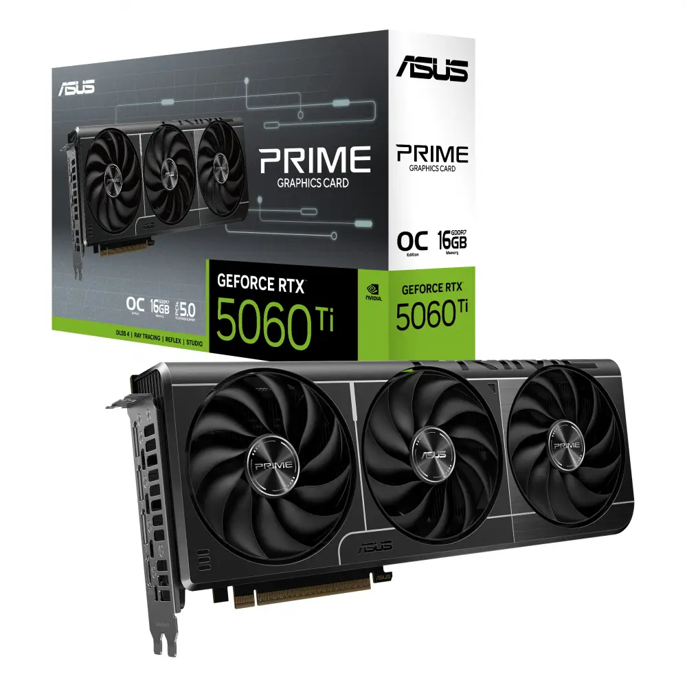 Видео карта ASUS GeForce PRIME RTX 5060 Ti 16GB OC GDDR7 - 90YV0MH2-M0NA00