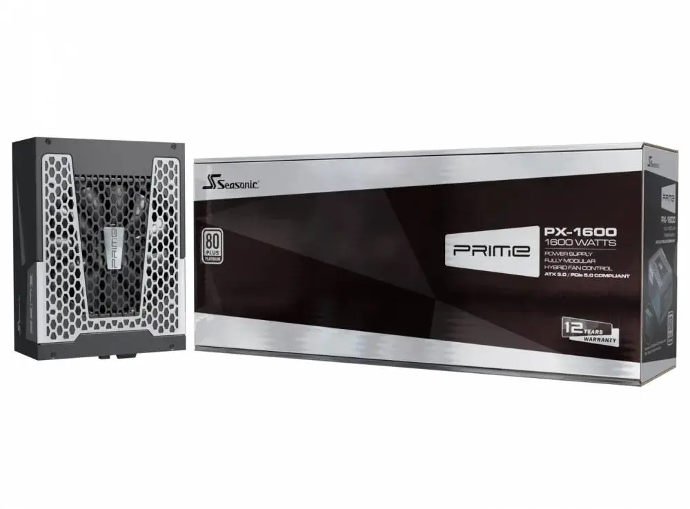 Захранване Seasonic PRIME TX-1600 (1600W) 80 Plus Titanium PCIe Gen 5.1 PSU ATX3.1 - SSR-1600TR2-ATX3.1