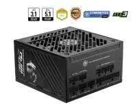 Захранване MSI MPG A1250GS PCIE5 1250W 80 Plus Gold PSU ATX 3.1