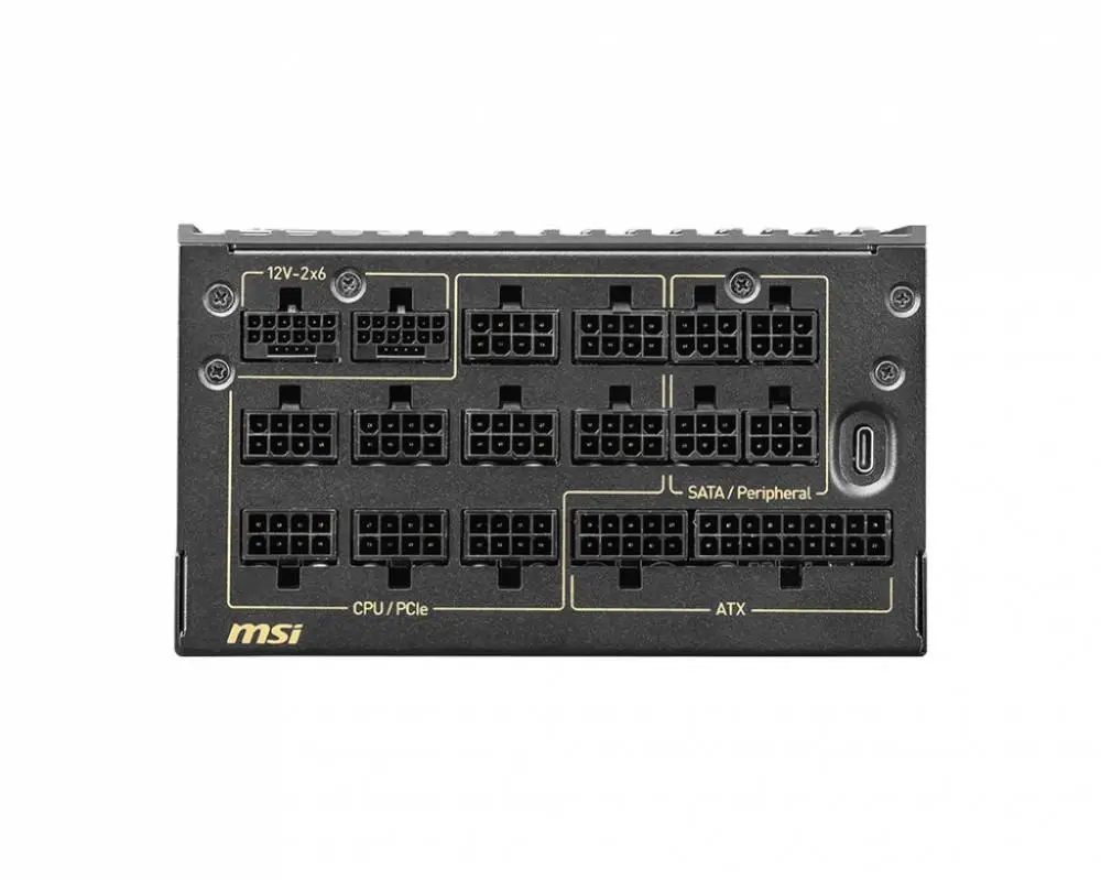 Захранване MSI MEG AI1600T PCIE5 1600W 80 Plus Titanium PSU ATX 3.1