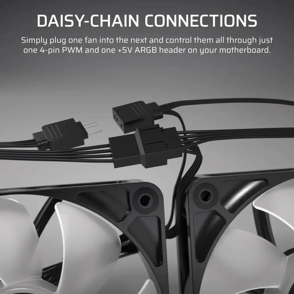 Вентилатор Corsair RS120 ARGB 120mm PWM Fan White - CO-9050184-WW