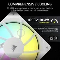 Вентилатор Corsair RS120 ARGB 120mm PWM Fan White - CO-9050184-WW