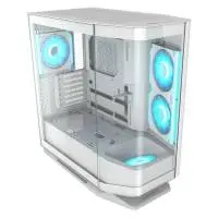 Кутия COUGAR FV270 RGB White Mid tower Tempered Curved Glass Case - CGR-58M6W-RGB