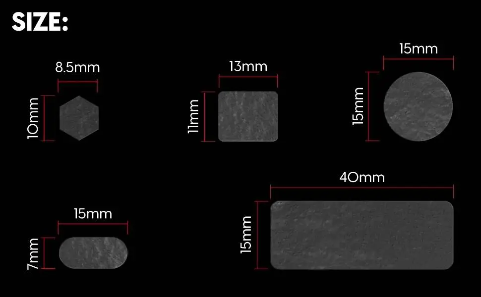  Универсални предварително изрязани грип ленти Pulsar Supergrip Universal Grip Tape Precut Sheet