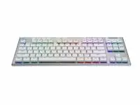 Безжична геймърска механична клавиатура Logitech G915X White Lightspeed TKL - GL Tactile Switch