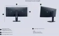 Монитор Alienware AW3425DWM, 34", VA QD‑OLED 3440&times;1440, 180Hz, 1 ms, HDMI/DP, AMD FreeSync, HDR400