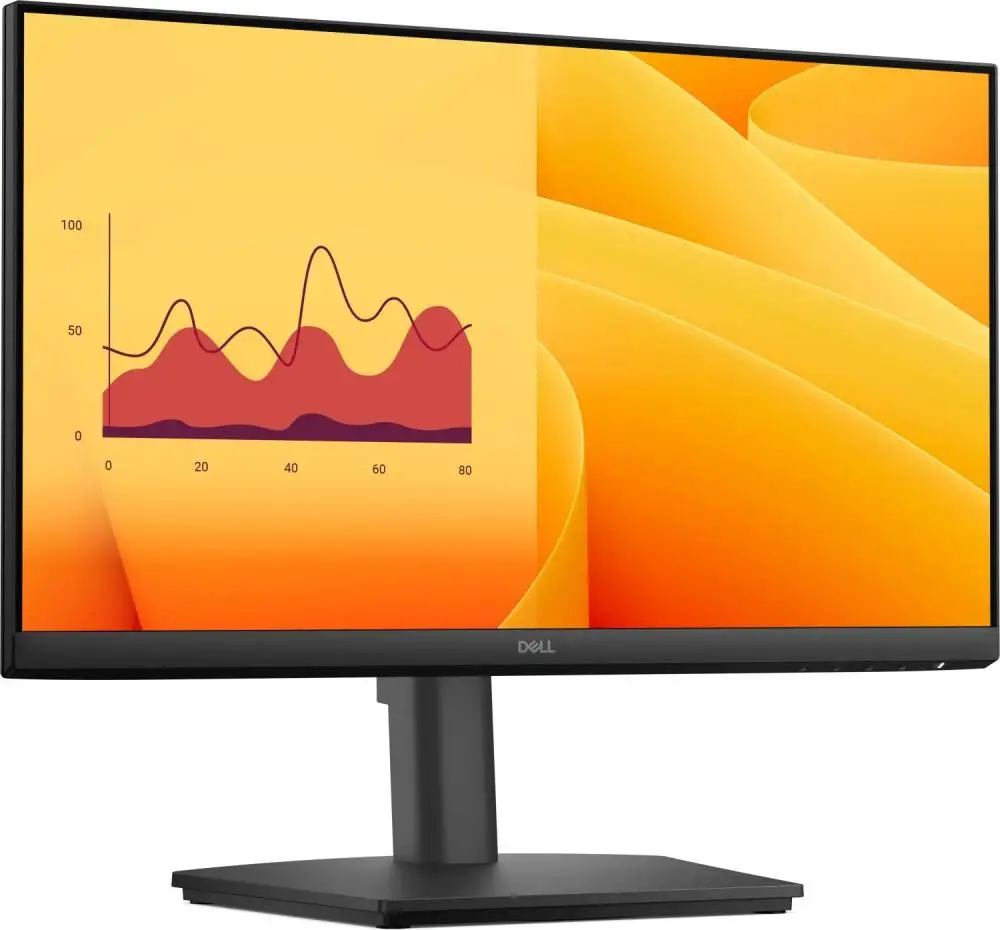 Монитор Dell E2225HSM, 21.5&Prime; VA FHD 1920x1080, 100 Hz, 5 ms, DP/HDMI/VGA, Вградени говорители