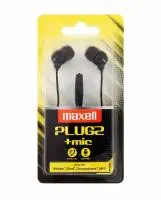 Слушалки  с микрофон MAXELL PLUGZ черна