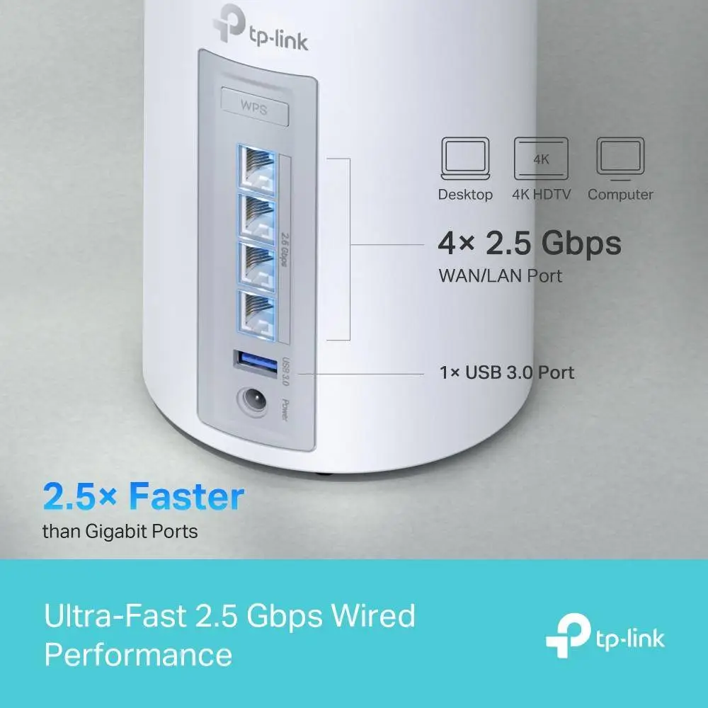 Меш система TP-Link Deco BE65 Wi-Fi 7 BE9300 - 3бр
