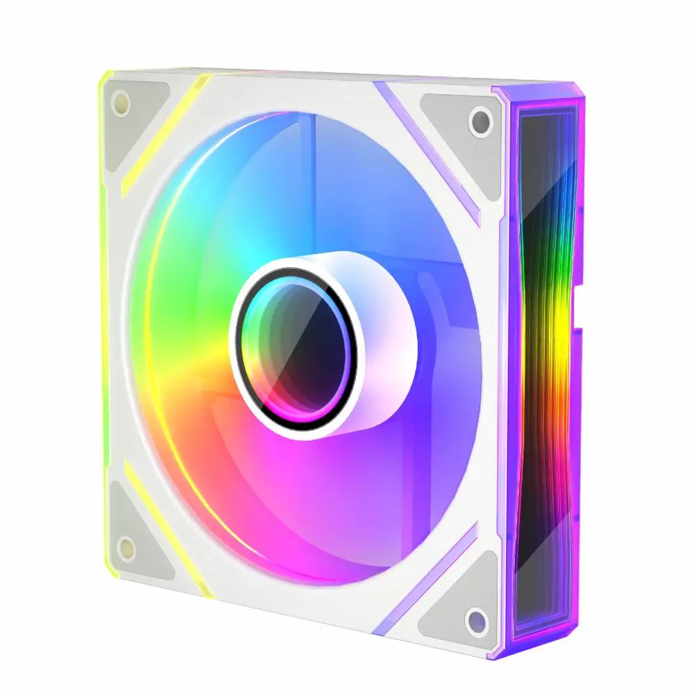 Вентилатор 1stPlayer FC7R-WH Fan 120mm Infinity Mirror ARGB REVERSE - White