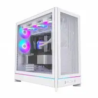 Кутия Montech HS01 PRO (W) Case ATX 5 x 120 mm ARGB Fans, USB-C, White