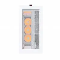 Кутия Montech HS01 PRO (W) Case ATX 5 x 120 mm ARGB Fans, USB-C, White