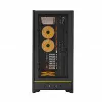 Кутия Montech HS01 PRO (W) Case ATX 5 x 120 mm ARGB Fans, USB-C, Black