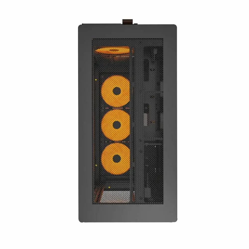 Кутия Montech HS01 PRO (W) Case ATX 5 x 120 mm ARGB Fans, USB-C, Black