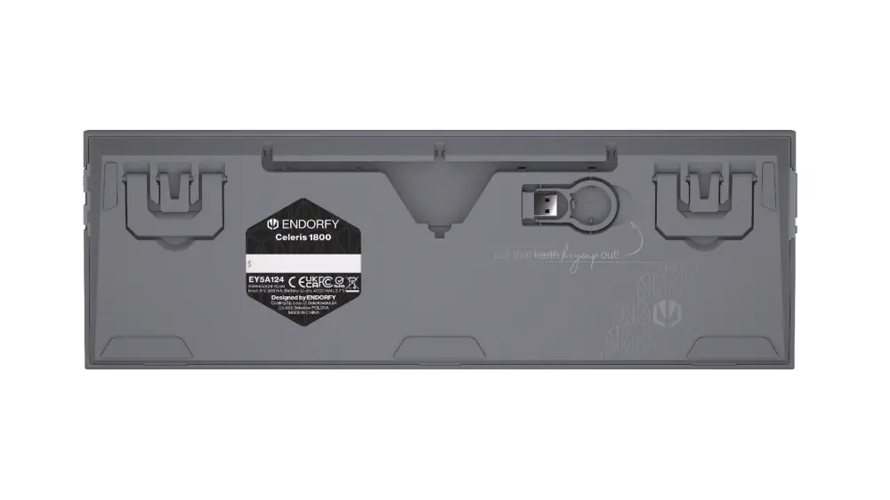 Геймърскa безжична механична клавиатура ENDORFY Celeris 1800 - Endorfy Yellow Switch