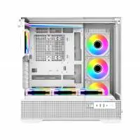 Кутия Xigmatek Vision Arctic Case EATX 7 ARGB Fans, LCD Display Panel, Smart Fan Control