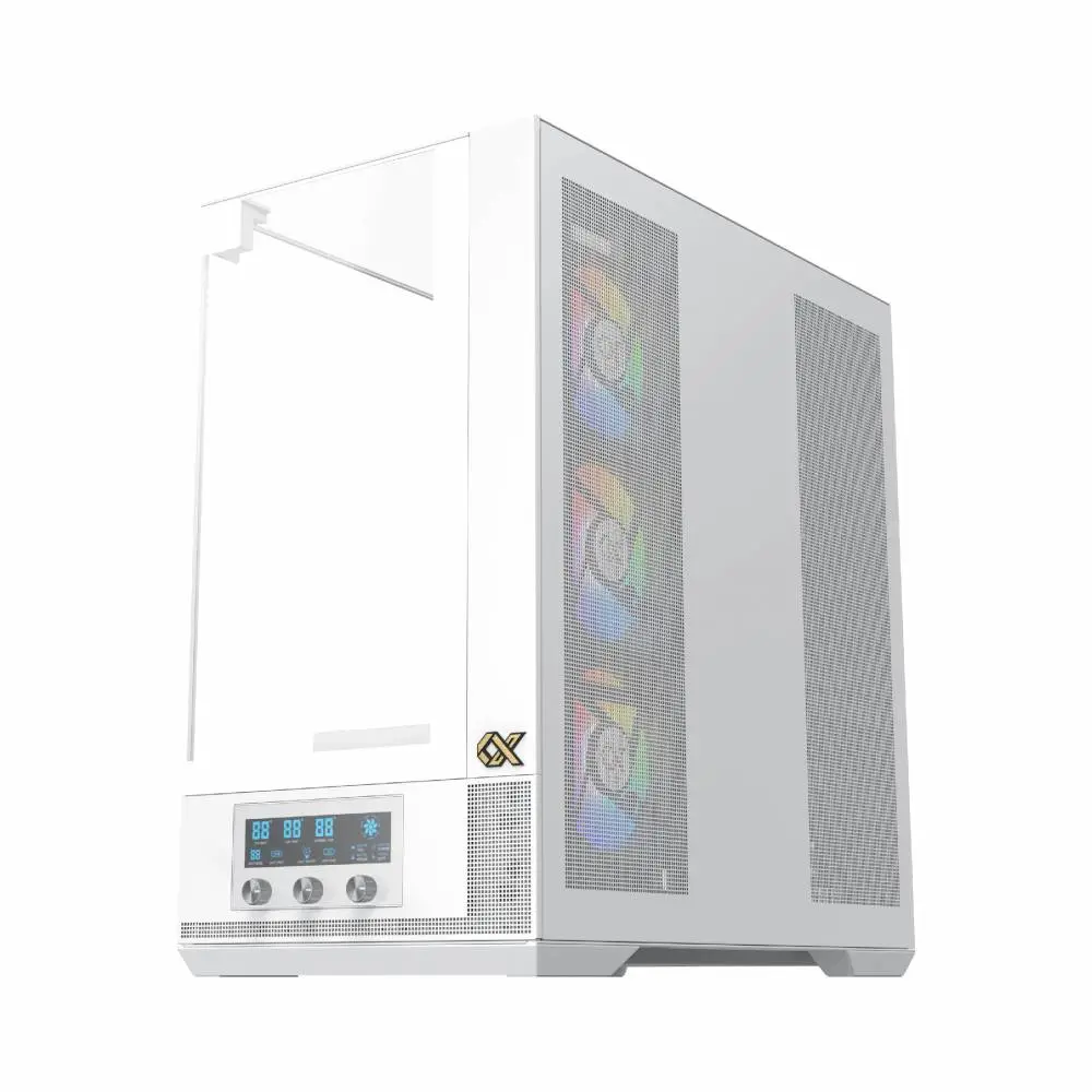 Кутия Xigmatek Vision Arctic Case EATX 7 ARGB Fans, LCD Display Panel, Smart Fan Control