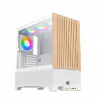 Кутия Xigmatek Endorphin WD Arctic Case EATX Addressable RGB Wood