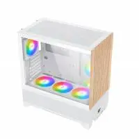 Кутия Xigmatek Endorphin WD Arctic Case EATX Addressable RGB Wood