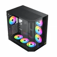 Кутия Xigmatek Cubi II Case EATX 7 ARGB Fans