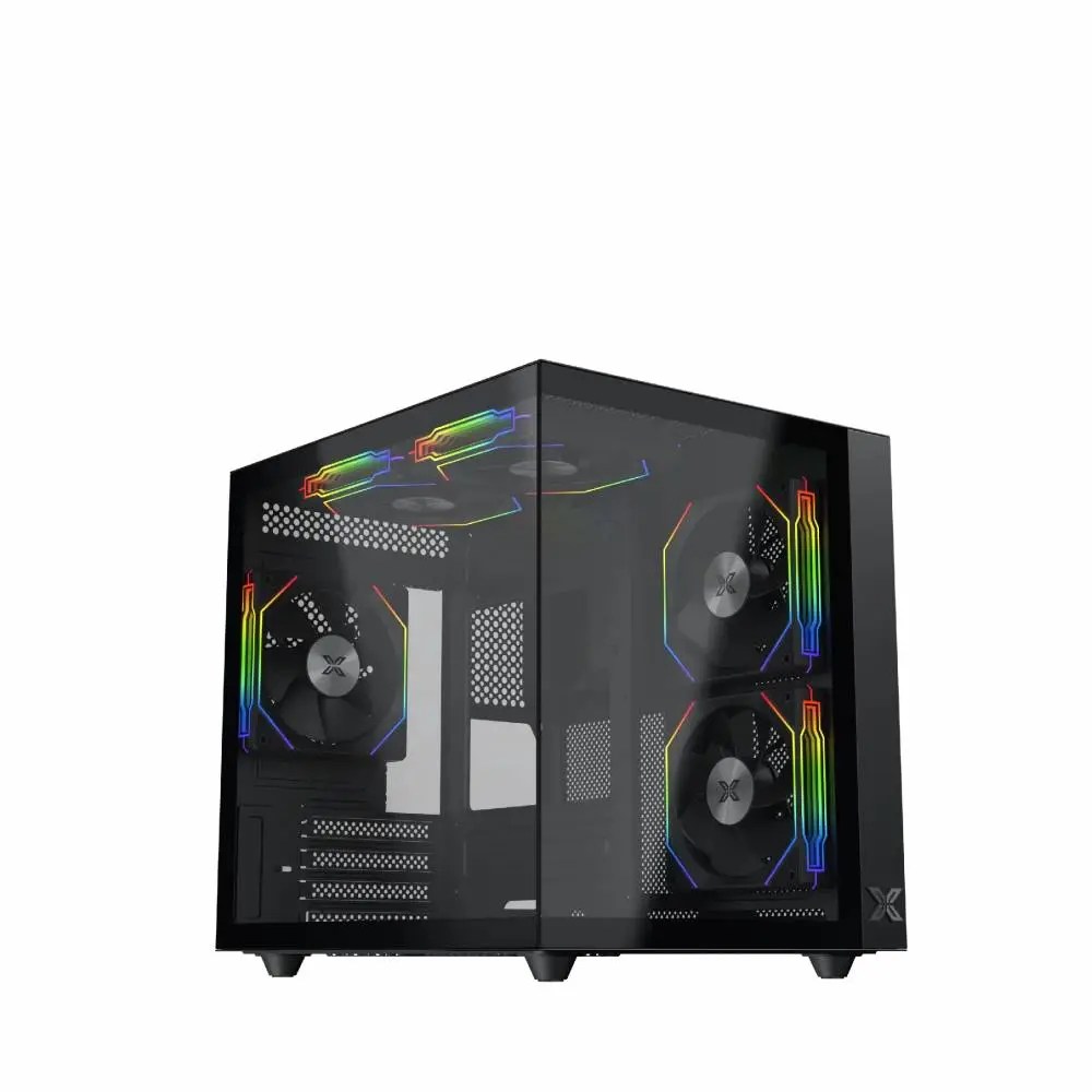 Кутия Xigmatek Aqua M Lite Case mATX 5 ARGB Fans - EN44410 