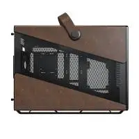 Кутия Montech Heritage PRO Black USB-C, Leather, 4 x 120 mm Fans