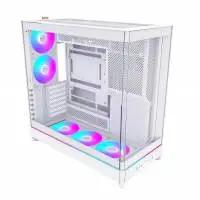 Кутия Montech HS02 PRO (W) Case ATX 5 x 120 mm ARGB Fans, USB-C, Black