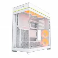 Кутия Montech HS02 PRO (W) Case ATX 5 x 120 mm ARGB Fans, USB-C, Black