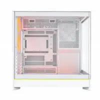 Кутия Montech HS02 PRO (W) Case ATX 5 x 120 mm ARGB Fans, USB-C, Black