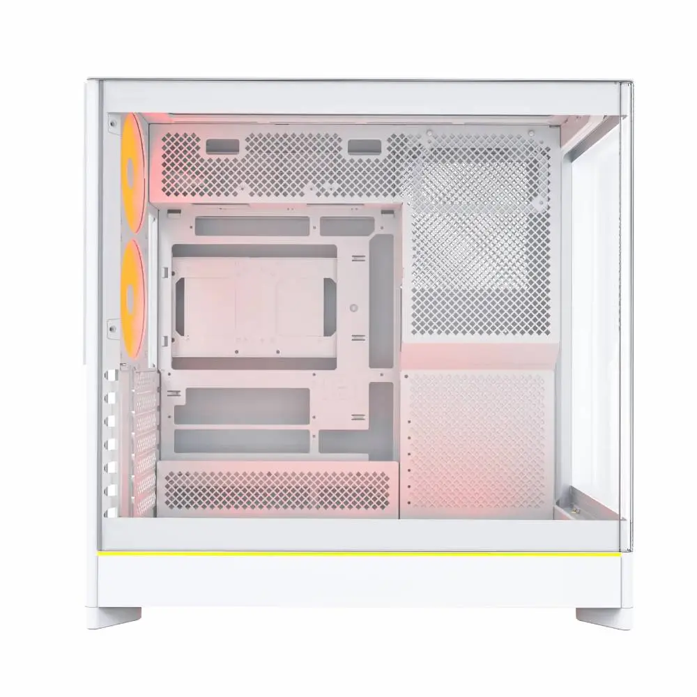 Кутия Montech HS02 PRO (W) Case ATX 5 x 120 mm ARGB Fans, USB-C, Black