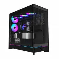 Кутия Montech HS02 PRO (B) Case ATX 5 x 120 mm ARGB Fans, USB-C, Black
