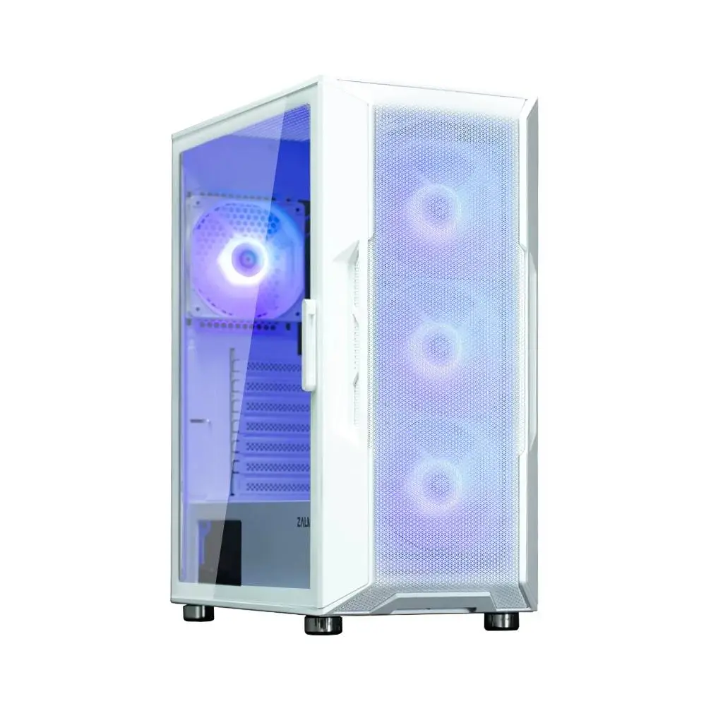 Кутия Zalman i3 NEO ARGB White Case ATX Mesh, aRGB, Tempered Glass