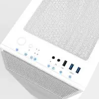 Кутия Zalman i3 NEO ARGB White Case ATX Mesh, aRGB, Tempered Glass