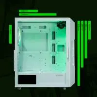 Кутия Zalman i3 NEO ARGB White Case ATX Mesh, aRGB, Tempered Glass