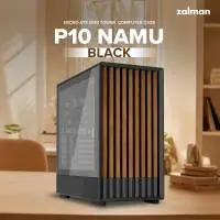 Кутия Zalman P10 NAMU BLACK Case mATX, Wood, USB-C