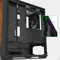 Кутия Zalman P10 NAMU BLACK Case mATX, Wood, USB-C