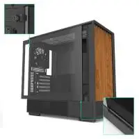 Кутия Zalman P10 NAMU BLACK Case mATX, Wood, USB-C