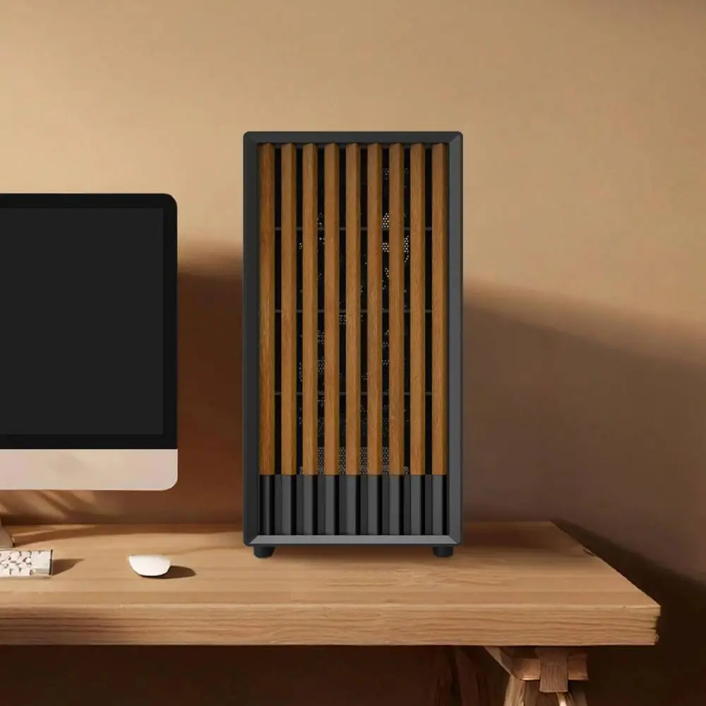 Кутия Zalman P10 NAMU BLACK Case mATX, Wood, USB-C