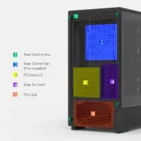 Кутия Zalman P10 NAMU BLACK Case mATX, Wood, USB-C